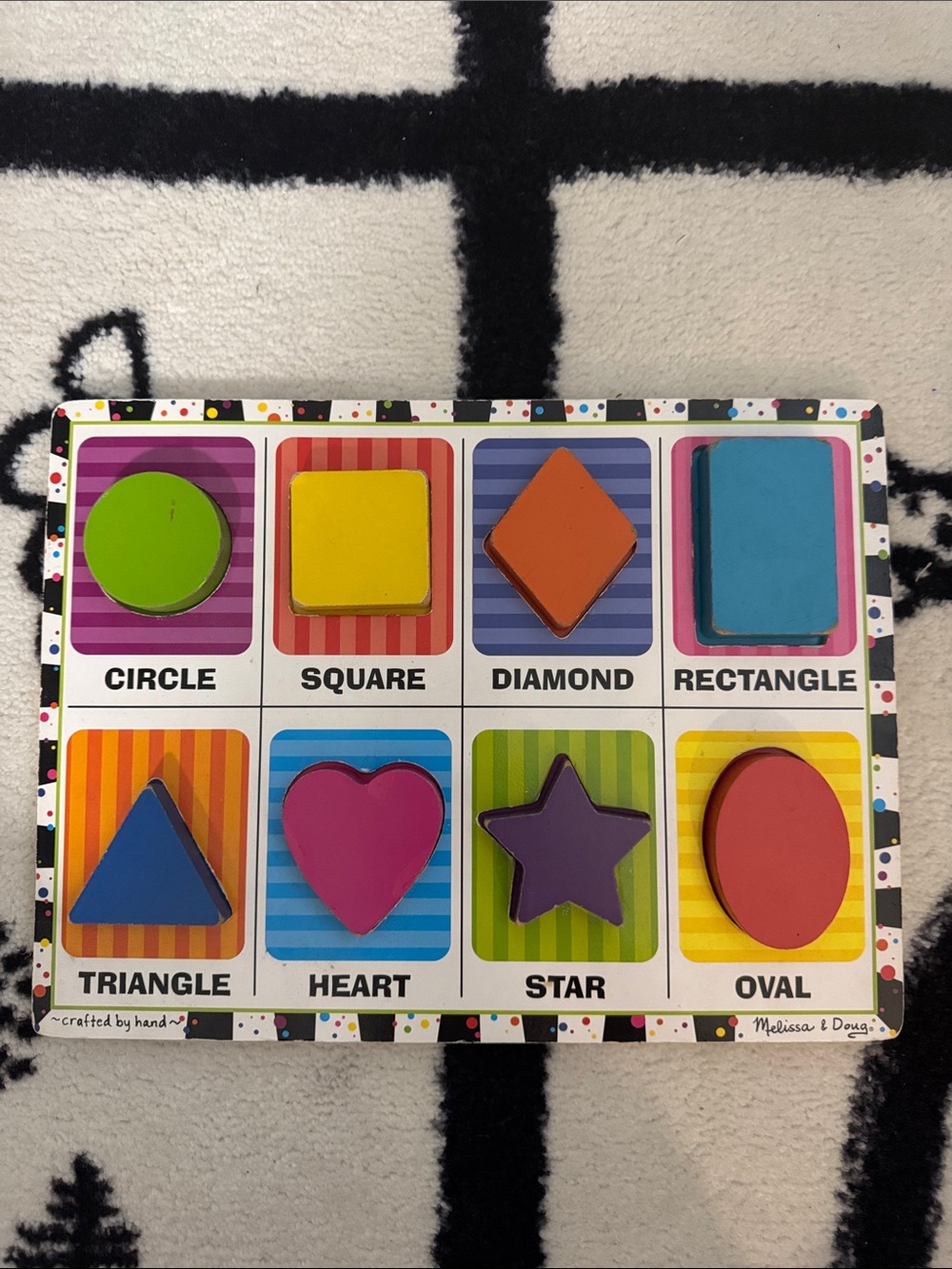 Melissa & Doug Wooden Shape Puzzle